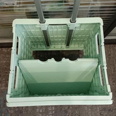 Supermarket Seat Plastikowy wózek na zakupy Składane wózki z kółkami z uchwytami