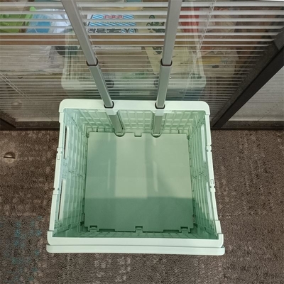 Supermarket Seat Plastikowy wózek na zakupy Składane wózki z kółkami z uchwytami