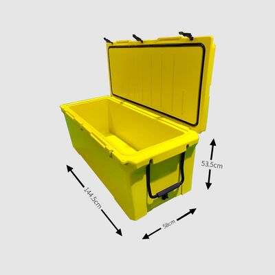 240QT Large Rotomolded Cooler Box – Heavy Duty Outdoor Ice Chest for Fishing & Travel