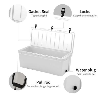 Zamówione 240QT skrzynki chłodnicze do rybołówstwa, zewnętrznego i chłodnego przechowywania