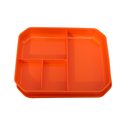 Plastikowe tacki obiadowe wielokrotnego użytku dla dzieci dla grup społecznych Catering