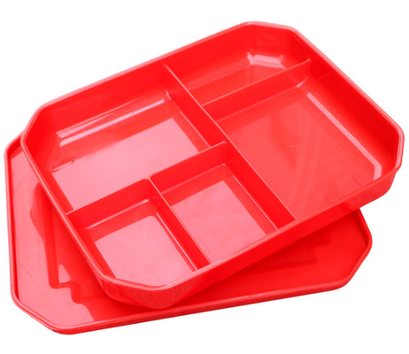 Plastikowe tacki obiadowe wielokrotnego użytku dla dzieci dla grup społecznych Catering