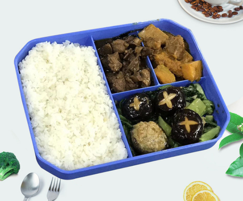 Plastikowe tacki obiadowe wielokrotnego użytku dla dzieci dla grup społecznych Catering