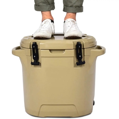 Produkty formowane rotacyjnie na zewnątrz Camping Okrągła skrzynia lodowa 25L
