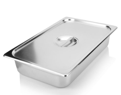Wszystkie rozmiary Anti Jam Food Pan ze stali nierdzewnej, patelnie stołowe ze stali nierdzewnej z pokrywkami
