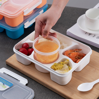 1170 ml plastikowe pojemniki na lunch wielokrotnego użytku z kubkami na zupę