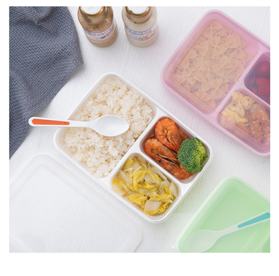 Ekologiczne pudełko na lunch Bento z tworzywa sztucznego, bez BPA, dla dzieci