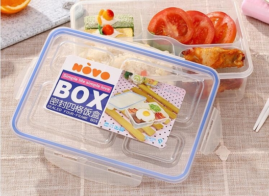 Plastikowe pojemniki na lunch z PP wielokrotnego użytku Lekkie przenośne słodkie przegrody