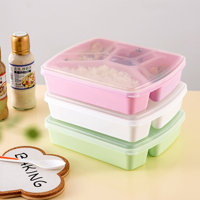 Pudełko na lunch Bento o pojemności 1280 ml wielokrotnego użytku, 4 przegródki