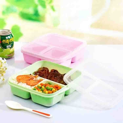 Pojemnik na lunch Bento wielokrotnego użytku PP z 3 przegródkami 1000 ml