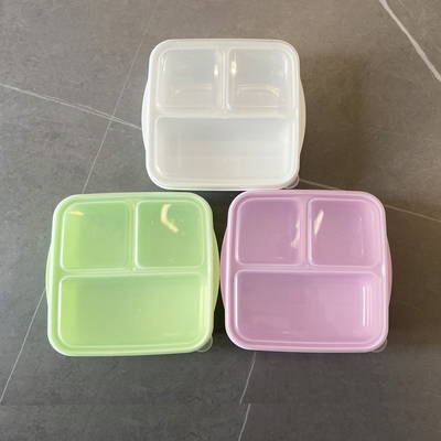 Pojemnik na lunch Bento wielokrotnego użytku PP z 3 przegródkami 1000 ml
