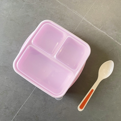 Pojemnik na lunch Bento wielokrotnego użytku PP z 3 przegródkami 1000 ml