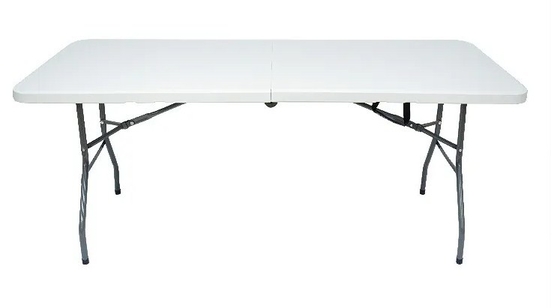 Heavy Duty Utility Plastikowy składany stół kempingowy Krzesło 6ft Indoor Outdoor Portable