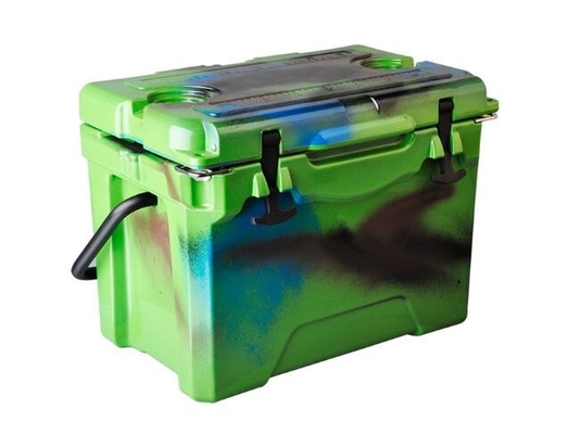 OEM 25QT Przenośny pojemnik na lód formowany Roto Outdoor Ice Fishing Tackle Box